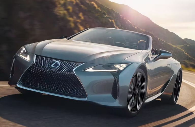 2024 Lexus LC Convertible on the road
