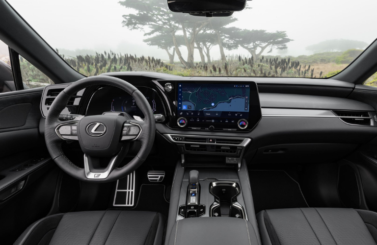 2024 Lexus RX steering wheel and dashboard 